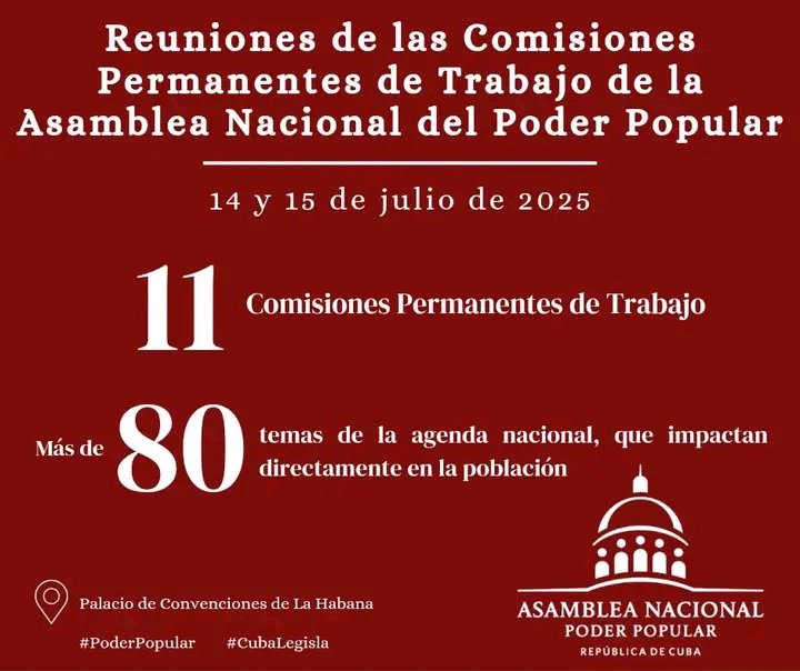 Miguel Colina (@colina_vclara) on Twitter photo 🇨🇺Comisiones parlamentarias de la <a href="/AsambleaCuba/">Asamblea Nacional Cuba</a> debatirán desde hoy importantes temas de la agenda nacional.
#PoderPopular
#CubaLegisla
🔗| parlamentocubano.gob.cu/noticias/comis… 🇨🇺Comisiones parlamentarias de la <a href="/AsambleaCuba/">Asamblea Nacional Cuba</a> debatirán desde hoy importantes temas de la agenda nacional.
#PoderPopular
#CubaLegisla
🔗| parlamentocubano.gob.cu/noticias/comis…