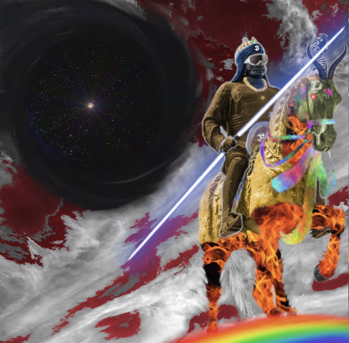 ricooouuuu's tweet image. 🚨 The CrypoWarrior has arrived.
A knight of Bitcoin, fire & rainbow, charging through black holes & chaos.
⚔️Own the myth. Mint the message. 🌈🔥
🔗 opensea.io/0x6f4a6ca141b5…
#CryptoArt #NFTCommunity #BitcoinArt #DigitalFantasy #OpenSeaNFT