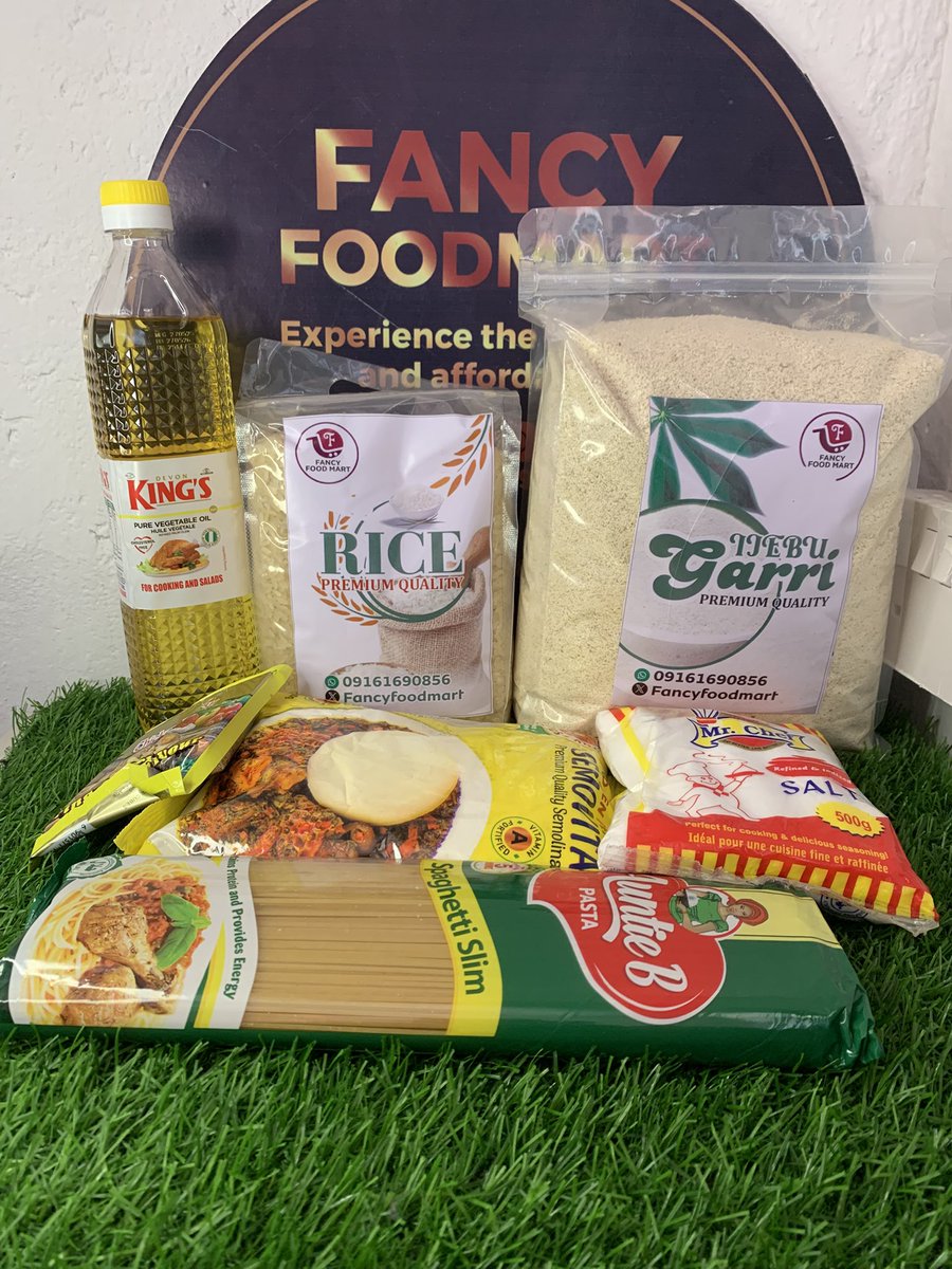 Fancyfoodmart's tweet image. We have this newly curated 10k foodstuffs combo available for pickup and delivery
1kg foreign rice
2kg Garri ijebu
500g semovita
750ml kings vegetable oil
1 spaghetti
1 seasoning cube
500g salt
We delivery nationwide 🚚
Please retweet🙏