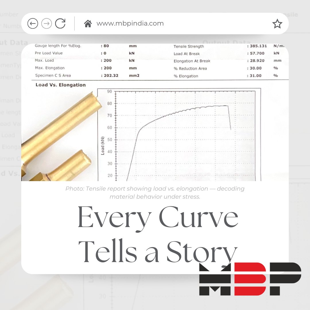 MARUTIBRASSPRO's tweet image. Quality isn’t a checkbox — it’s a curve.

We study the curve to understand how a part behaves under stress. Because behind every peak… there’s a point of failure to prevent.

#TeamMBP #TensileTesting #Engineering