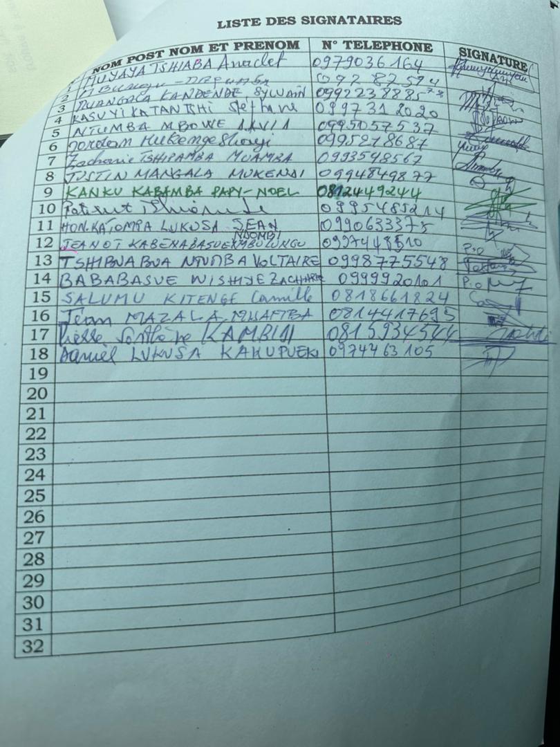 L'implication du Chef de l'Etat et de la Première Ministre sollicitée par la majorité de 18 députés sur les 32 que compte l'Assemblée provinciale du Kasaï central, qui dénoncent la tentative de passage en force perpétrée par le VPM de l'Intérieur, contre les principes