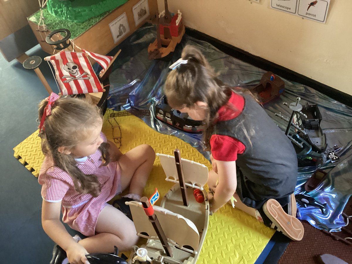StGerardsBham's tweet image. Yo ho ho. Today Nursery are being pirates!!
We have been thinking about what Pirate Pete might need. We have been using our knowledge of letters and sounds to write a list for him. #StGerEng #StGerEYFS