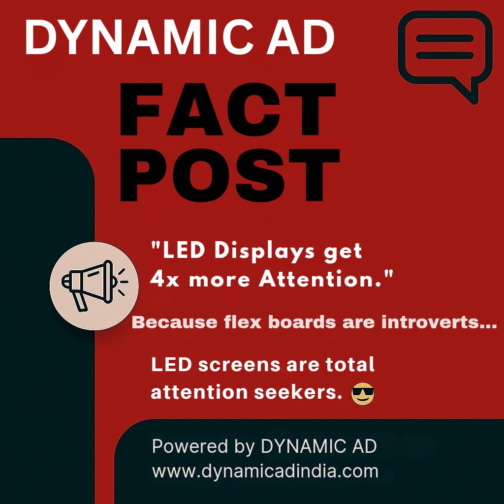 dynamic_ad_'s tweet image. Looking to grab more eyeballs on your brand? 👀
Switch to digital LED displays that demand attention.
Modern. Smart. Unmissable.
✨ Power up your ads with Dynamic AD

#DigitalDisplay #LEDMarketing #BrandBoost #DynamicAD #OutdoorAdvertising #AdSolutions #MarketingThatWorks