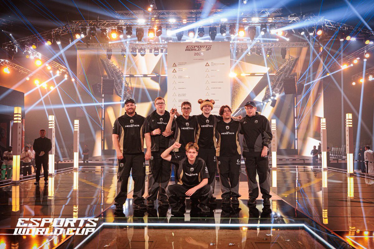 imsasports's tweet photo. 🏆 Team Heretics make history!

From getting steamrolled to a stunning reverse sweep vs Fnatic, they claim their first international title at #EWC25 and become VALORANT’s inaugural champs! 🔥🎮

#VALORANT #Esports #TeamHeretics #IMSA #MindSports https://t.co/aLP8MPz9i0
