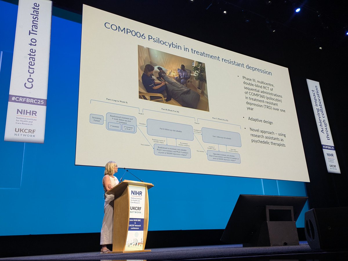 NIHR Birmingham Biomedical Research Centre (@birminghambrc) on Twitter photo The first speaker of our 2nd plenary session, focusing on collaboration, is Prof <a href="/RachelUTG/">Rachel Upthegrove MBE</a> (<a href="/UniofOxford/">University of Oxford</a>, <a href="/unibirmingham/">Uni of Birmingham</a>), who's highlighting excellent experimental medicine studies in #MentalHealth, aiming to help people at risk or living with severe mental illness.
#CRFBRC25 The first speaker of our 2nd plenary session, focusing on collaboration, is Prof <a href="/RachelUTG/">Rachel Upthegrove MBE</a> (<a href="/UniofOxford/">University of Oxford</a>, <a href="/unibirmingham/">Uni of Birmingham</a>), who's highlighting excellent experimental medicine studies in #MentalHealth, aiming to help people at risk or living with severe mental illness.
#CRFBRC25