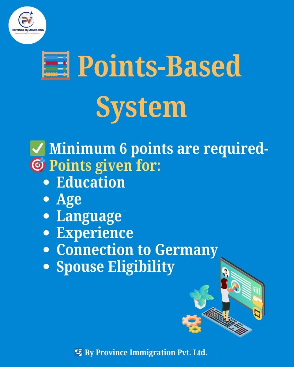 province_immigr's tweet image. How to check eligibility for Germany opportunity card Visa ?

#Germanyvisa #Germanyvisaeligibility #movetogermany #Germany #workingermany #Germanyjobs