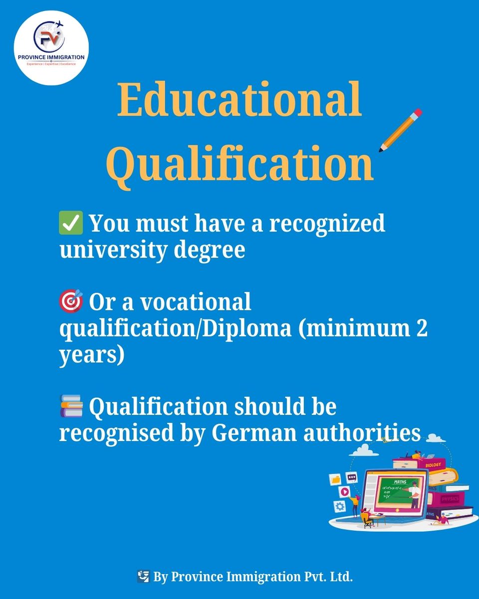 province_immigr's tweet image. How to check eligibility for Germany opportunity card Visa ?

#Germanyvisa #Germanyvisaeligibility #movetogermany #Germany #workingermany #Germanyjobs