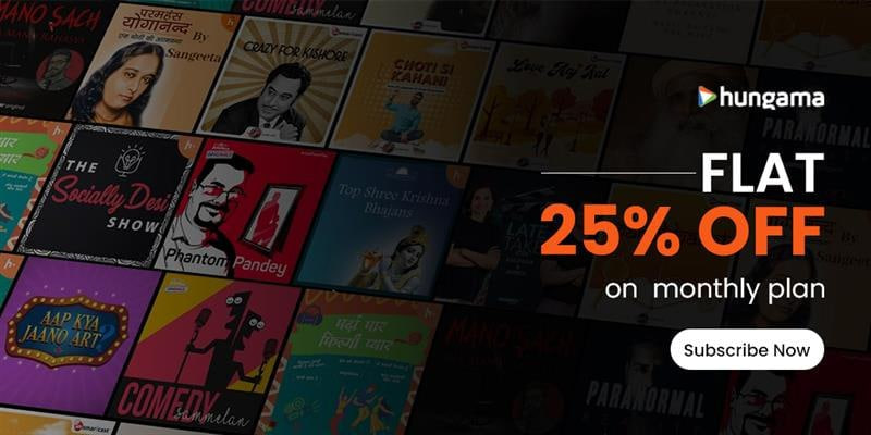 GrabOnIn's tweet image. 🎶 Hungama lovers, this one’s for you!
Flat 25% OFF on Monthly Plan 🔥📲
✅ Stream more, pay less

👉 Grab the deal: grbn.in/YVx14V0PgJ

#Hungama #MusicDeals #StreamSmart #EntertainmentOffers #DealAlert #GrabOn #OfferOfTheDay #MusicOnTheGo