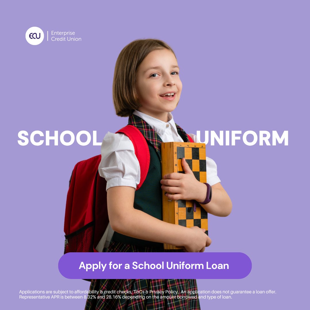 🎒 Back-to-school costs adding up? Our Uniform Loans help spread the cost of essentials. Enquiries are open!

Apply via our quick enquiry form - it's the fastest and only way to register your interest. No need to call! 

enterprisecreditunion.org/uniform-loan-e… ✅