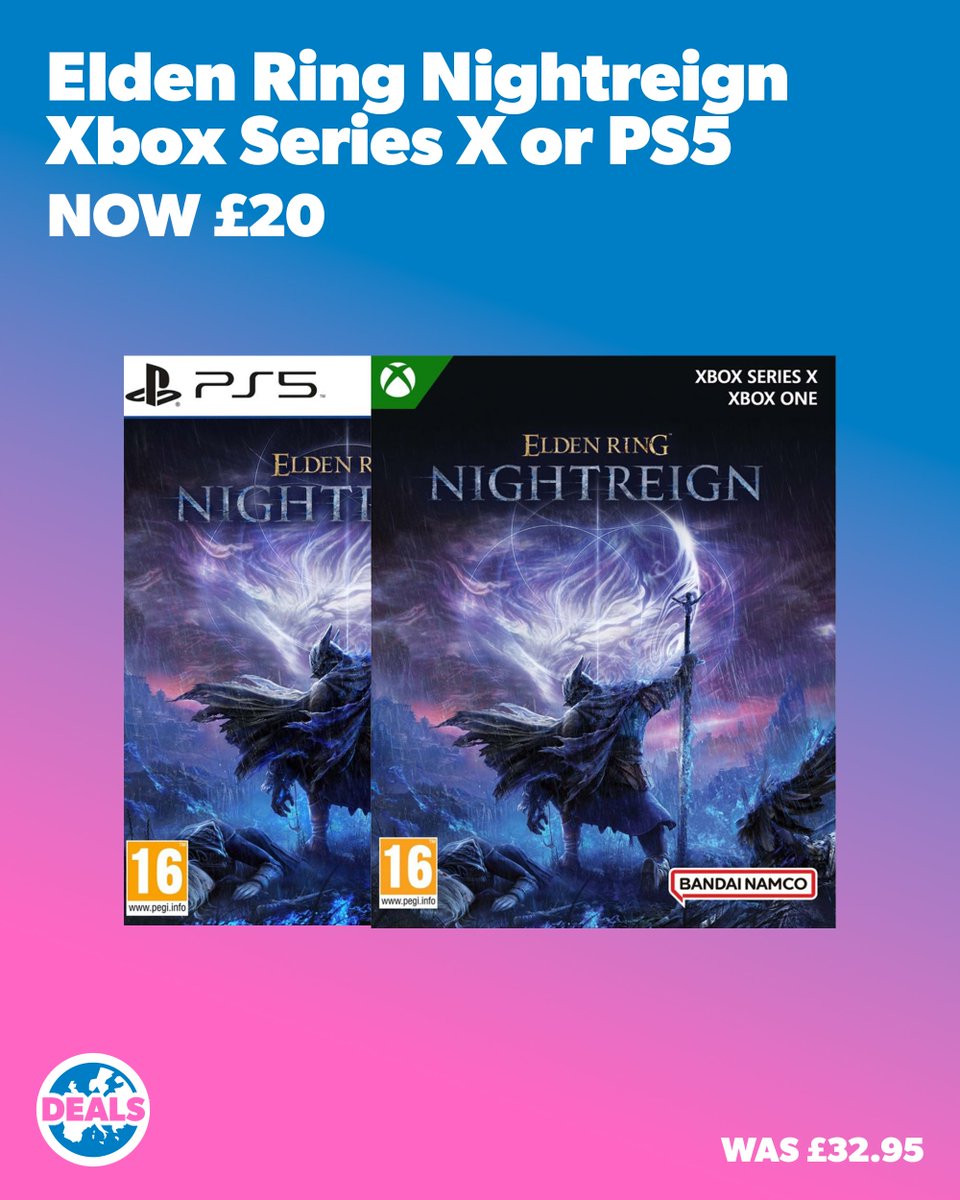 jelly_deals's tweet photo. Grab Elden Ring Nightreign for just £20 on either Xbox Series X or PS5 over at The Game Collection (deal applied at checkout): https://t.co/o1oEb35bqt https://t.co/oRK2jhvjLN