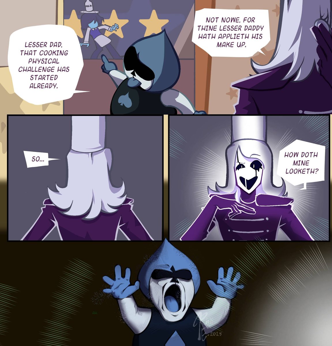 PhilliaEsaya's tweet image. Make up failure [1/2] #DELTARUNE