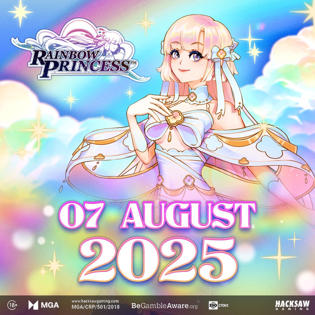 Journey over the rainbow with Rainbow Princess 🌈✨ Coming Soon

🔞 | Please Gamble Responsibly | BeGambleAware.org
#HacksawGaming #RainbowPrincess #Slots