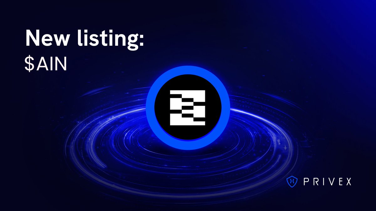 PriveX_Official's tweet image. NEW LISTING!
$AIN is now live on PriveX's Intent-Based Perpetual DEX!
- Leverage: Up to 20x
- Earn PriveX & @symm_io points
- Join the trading competition to earn a share of $65,000 in $COTI and $SYMM tokens
Trade @infinityg_ai $AIN Now!
→ app.prvx.io/trade/AINUSDT