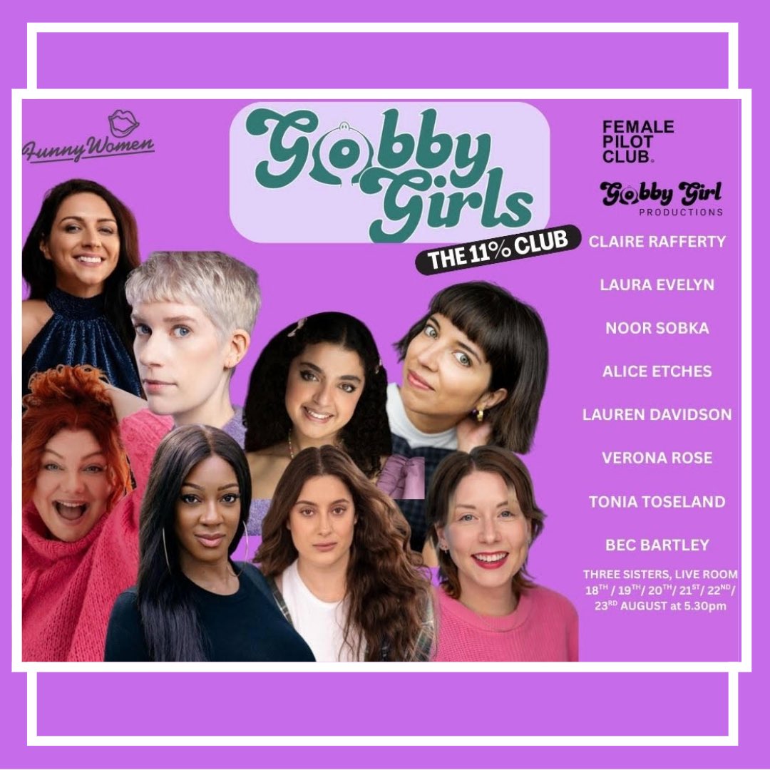 @femalepilotclub (@femalepilotclub) on Twitter photo Beyond excited to announce the cast for Gobby Girls Productions Edinburgh show the 11% Club! Produced by <a href="/femalepilotclub/">@femalepilotclub</a> <a href="/alexhardywrites/">Alex Hardy</a> & <a href="/funnywomen/">Funny Women</a> 🥳🥳🥳 Beyond excited to announce the cast for Gobby Girls Productions Edinburgh show the 11% Club! Produced by <a href="/femalepilotclub/">@femalepilotclub</a> <a href="/alexhardywrites/">Alex Hardy</a> & <a href="/funnywomen/">Funny Women</a> 🥳🥳🥳