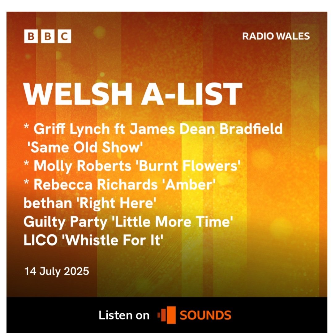 rocket_pr's tweet image. Diolch yn fawr @BBCRadioWales for adding @grifflynch featuring James Dean Bradfield's new single 'Same Old Show' to this week's Playlist!
💥💥💥💥💥