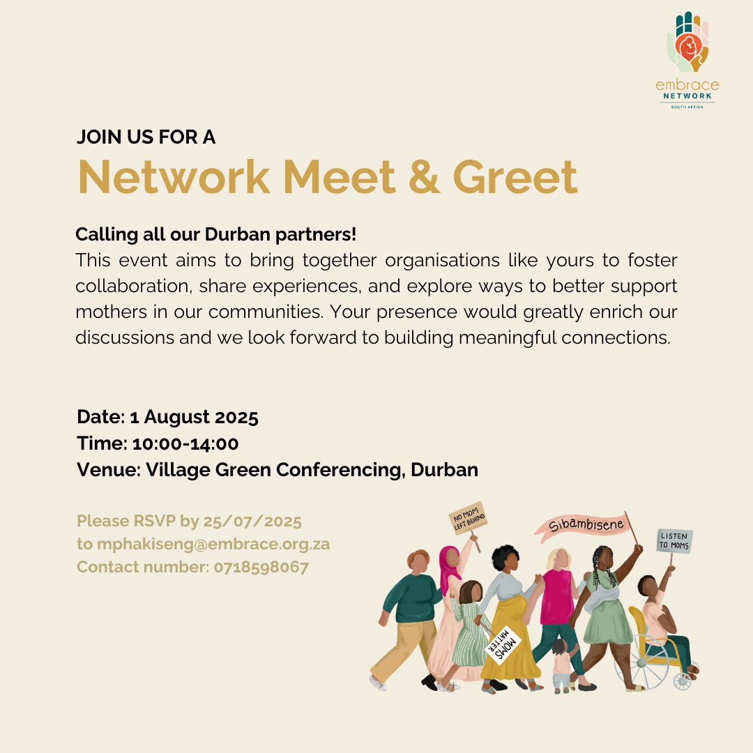 Calling all our Durban and Pietermaritzburg partners!

We’re excited to host another Meet &amp; Greet, this is a space to connect, collaborate, and grow together.