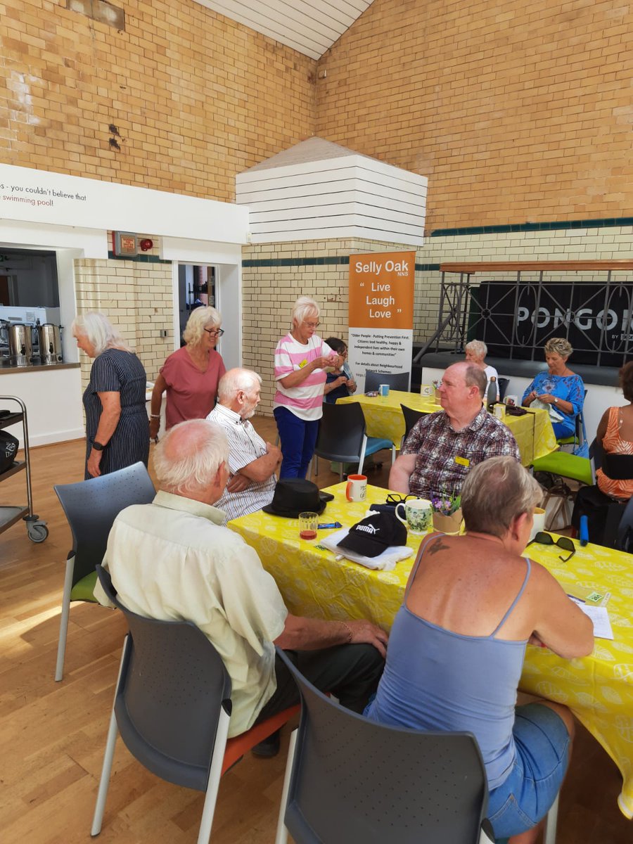 Our over 50's coffee time with a free raffle.