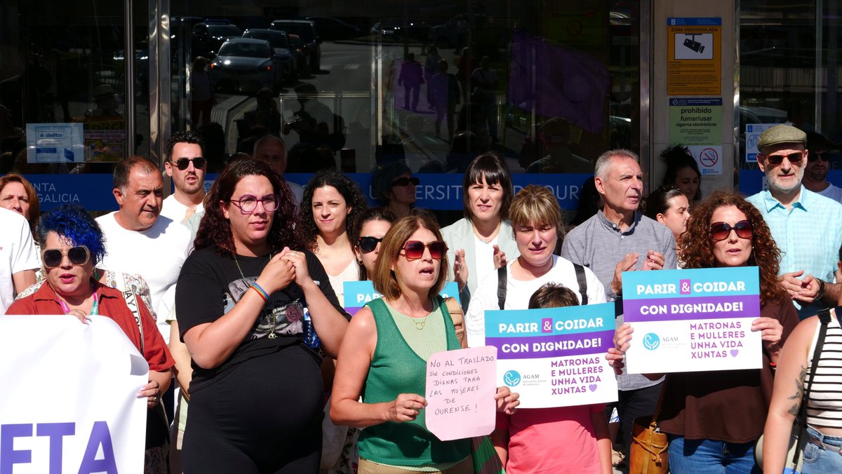 anaponton's tweet image. De verdade Rueda considera que, en pleno século XXI, as mulleres de Ourense teñen que parir nunhas condicións terceiromundistas?
A Xunta ten que paralizar o traslado do Materno-Infantil do CHUO até garantir unhas condicións dignas para o parto.