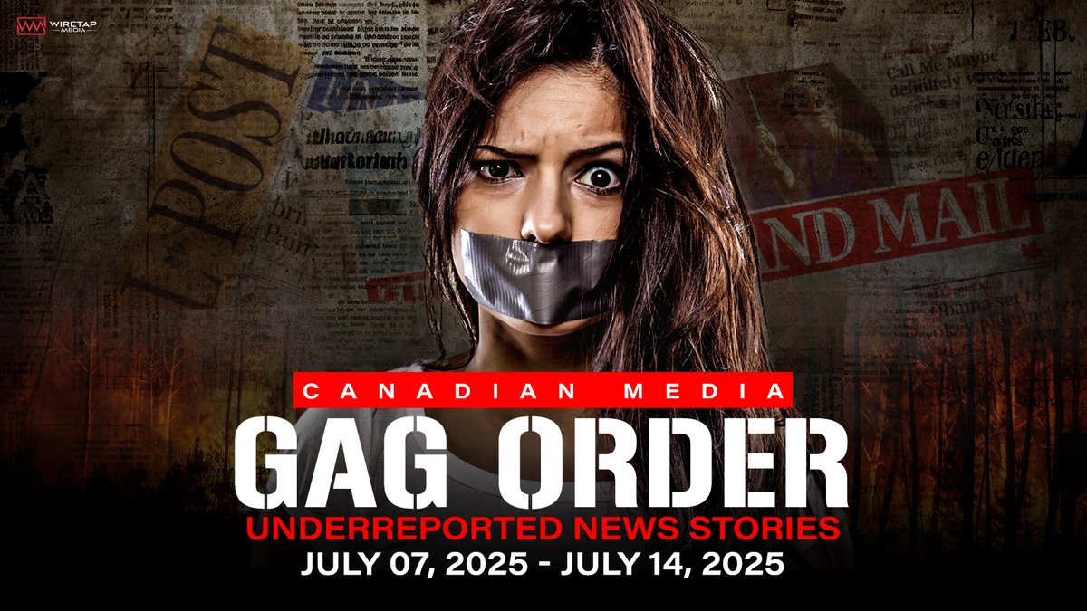 CANADIAN MEDIA GAG ORDER:
5 Stories Underreported by Canadian News Media
🧵Thread:

1. Nuremberg 2.0: Global elites Bill Gates, Klaus Schwab, and Albert Bourla named and accused in Dutch courtroom for conspiracy, bioterrorism, and crimes against humanity.

2. Calgary Police have