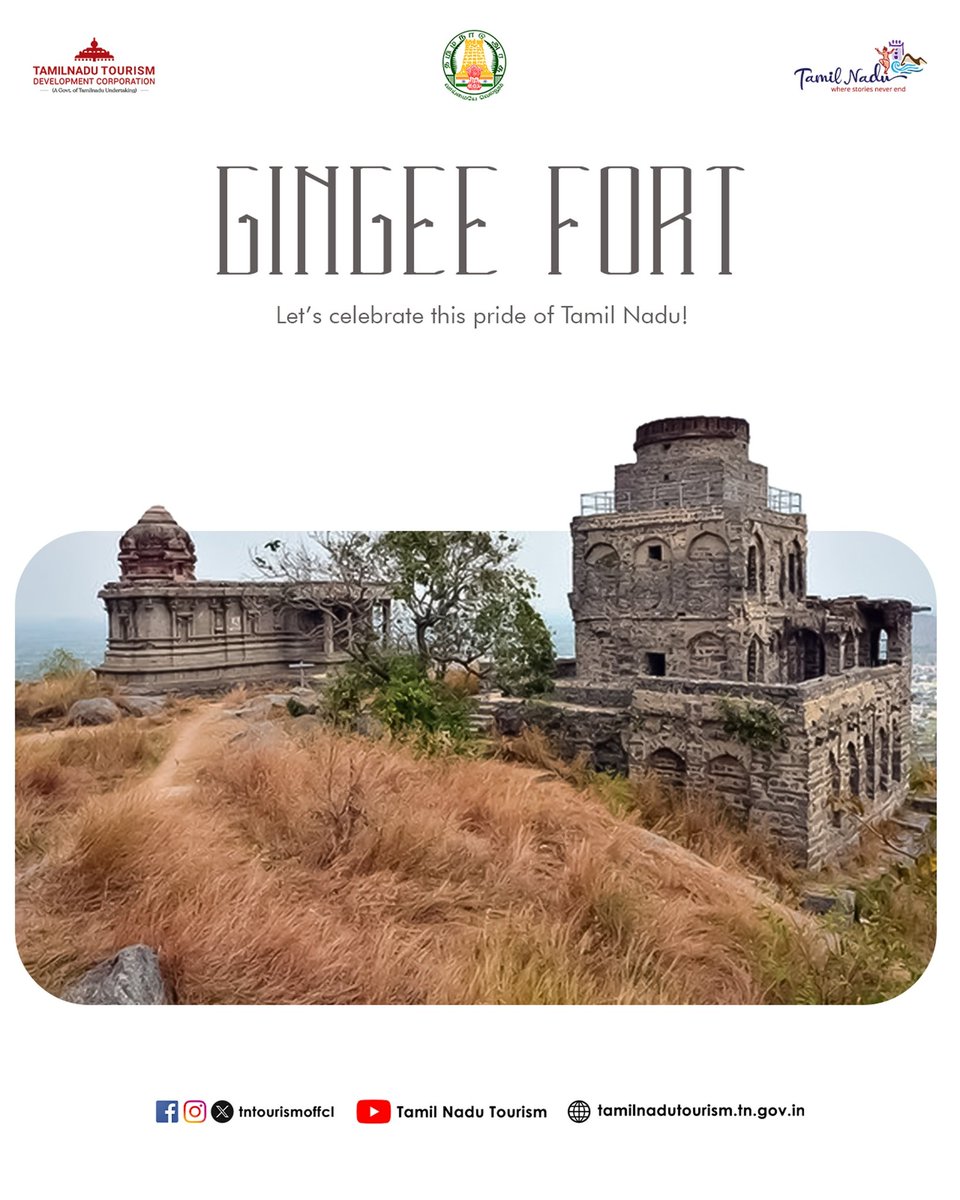 #GingeeFort is officially a #UNESCO World Heritage Site, joining an elite list of globally significant monuments. With this new addition, Tamil Nadu’s UNESCO count rises to seven, a testament to the state’s extraordinary legacy of temples, architecture, and ancient civilizations.