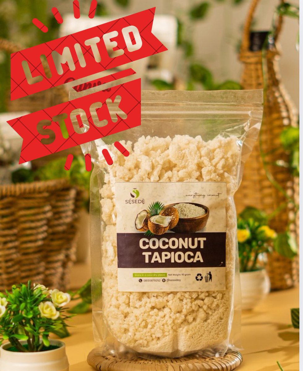 🚨 Low Stock Alert! 🚨
Our best-selling TAPIOCA is almost gone!
If you’ve been craving that delicious dessert,this is your sign to grab yours before it’s completely out😩

Once it’s gone,it’s gone for now.
Slide into our DMs or click the link in bio to place your order ASAP! 🥥
