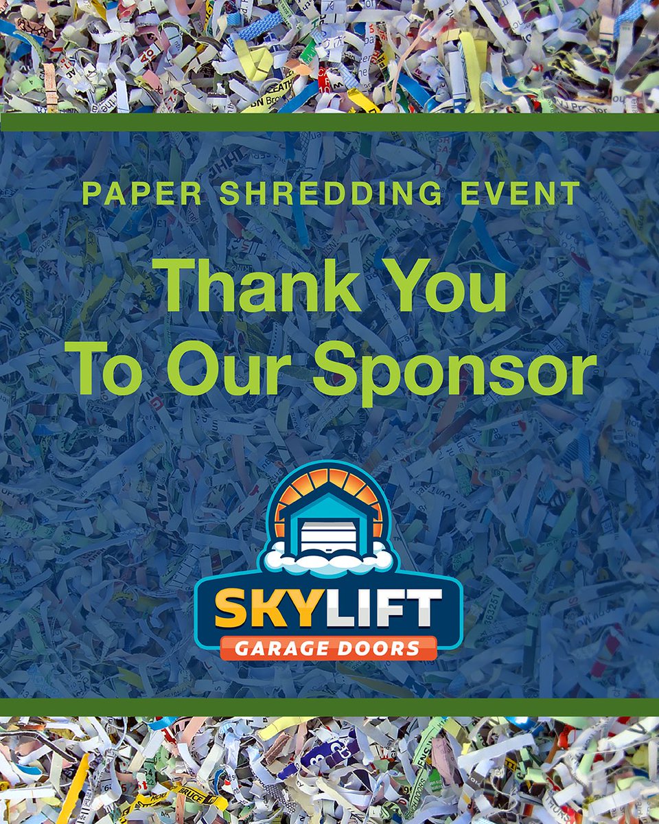 Join us TODAY, July 14 for the 2025 Summer Paper Shredding Event sponsored by Skylift Garage Doors - Raleigh! 

The event will take place at E. Carroll Joyner Park, 701 Harris Road from 10 am – 2 pm. For guidelines, maps and more information, visit bit.ly/WFPaperShreddi…