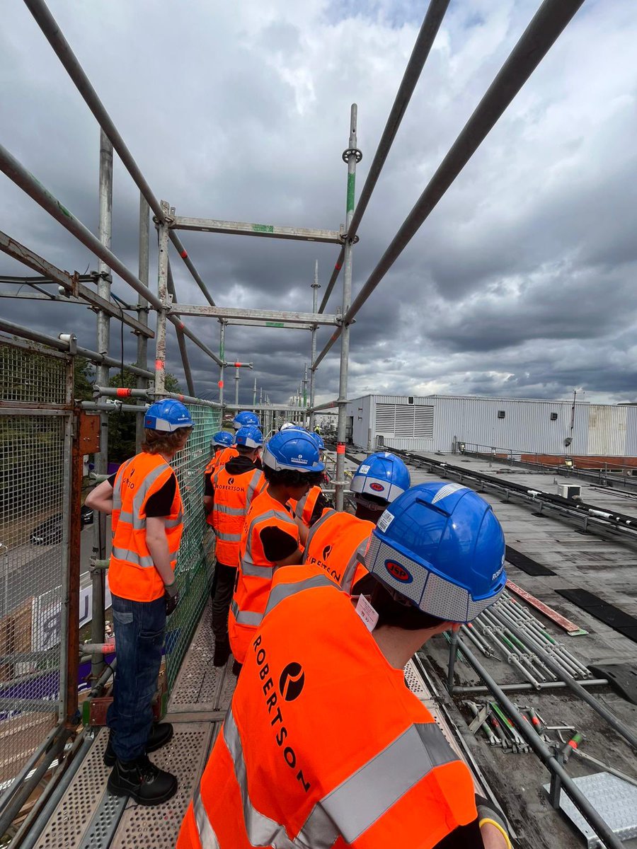 HarperGreen's tweet photo. Whilst Yrs 7 - 9 enjoy their first day of #WAHweek, it’s lovely to see some of our Year 10 students starting their #WorkExperience with Robertsons, beginning with a tour of the site and a safety induction #Yr10workexperience #proud 🦺 https://t.co/dXtw1wmNSr