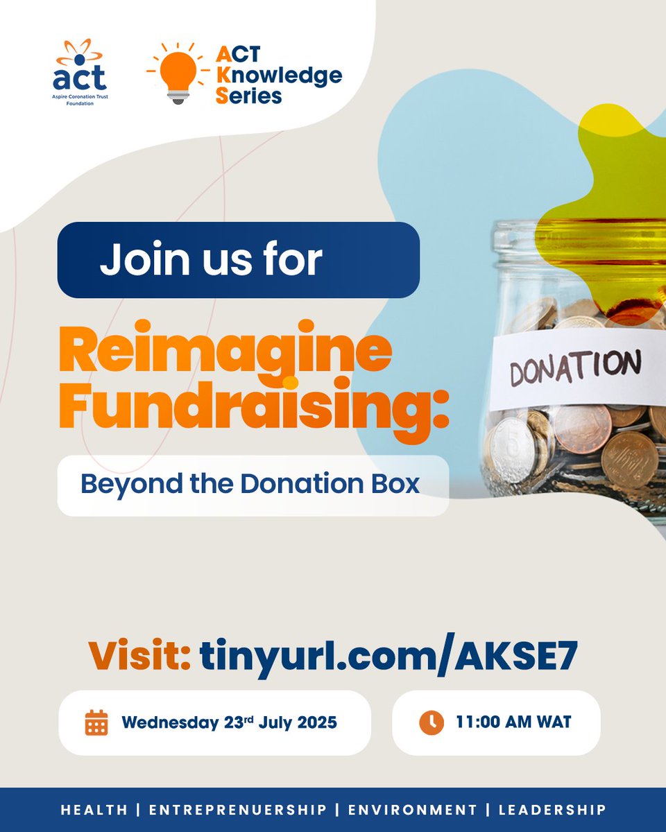 ACTFoundation_'s tweet image. #actfoundation #ACTKnowledgeSeries #ReimagineFundraising