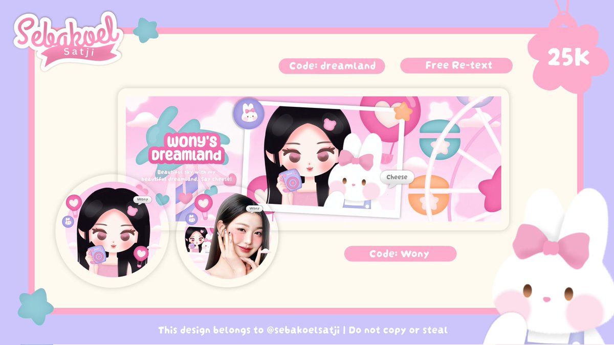 sebakoelsatji's tweet image. ㅤ
ㅤHelp RT. Any interaction is appreciated 🫶🏻
ㅤHalo, Bakoel ada layout chibi rs "dreamland"

Muse: wony, jiwoo, ningie, winter, eunchae, ruka. Boleh add wabis, qr, pinned, loca, dll 😉

💸 25K 

Tysm 🩵 #zonauang