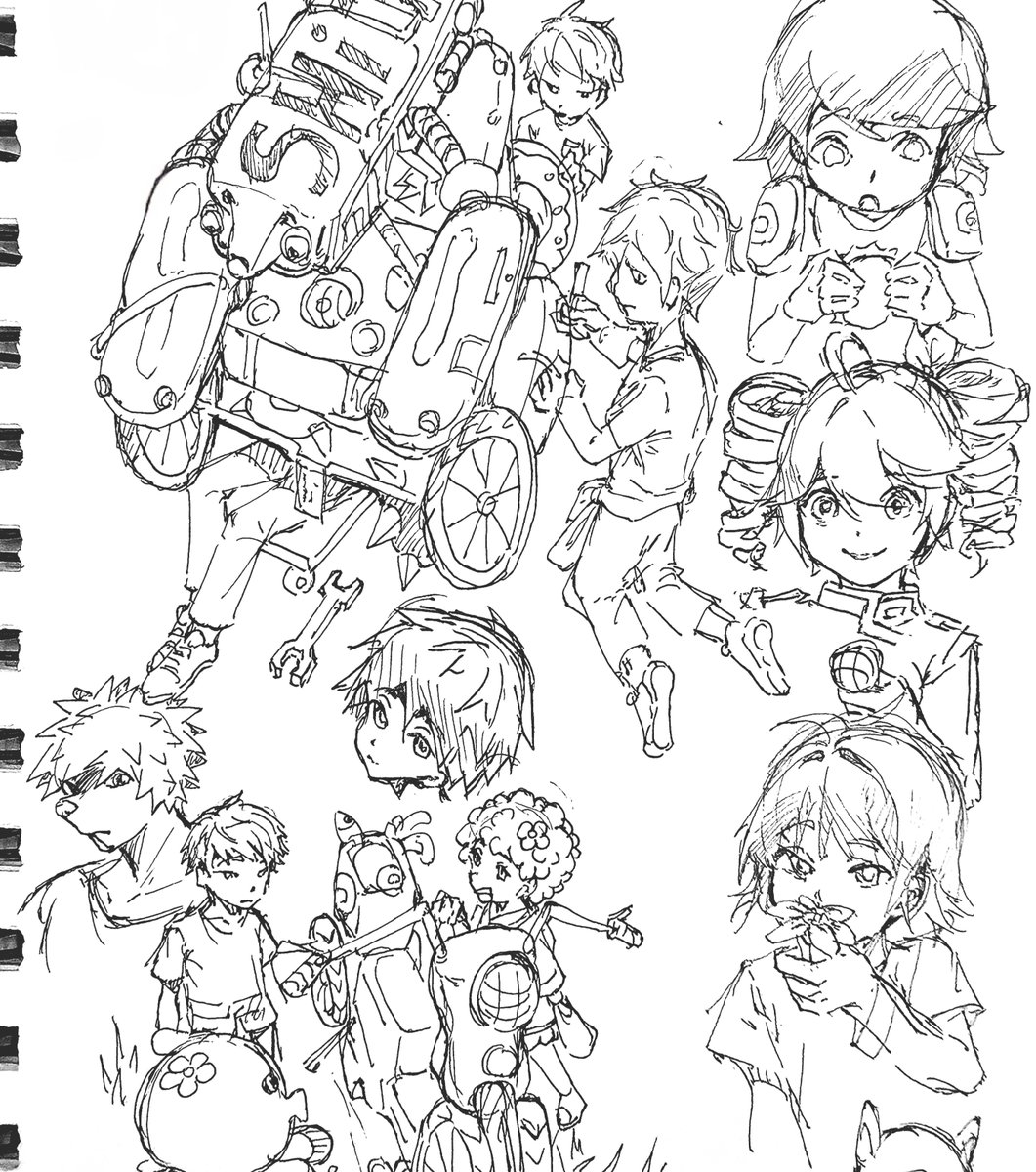 Xueone_'s tweet image. Favourite pages from live drawing yesterday

#sketch #twitch #livedraw