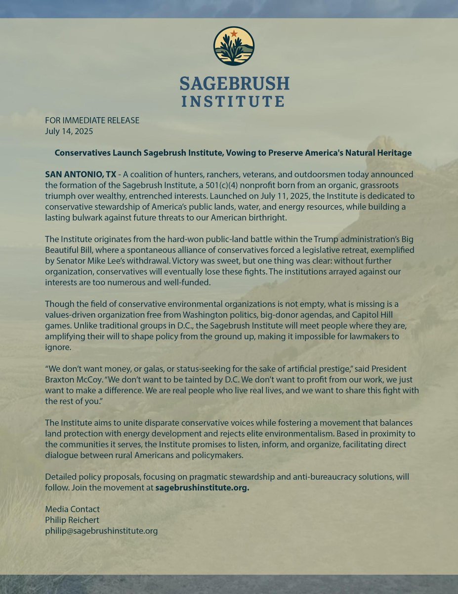 Sagebrush_Inst's tweet image. Thank you for your attention to this matter!