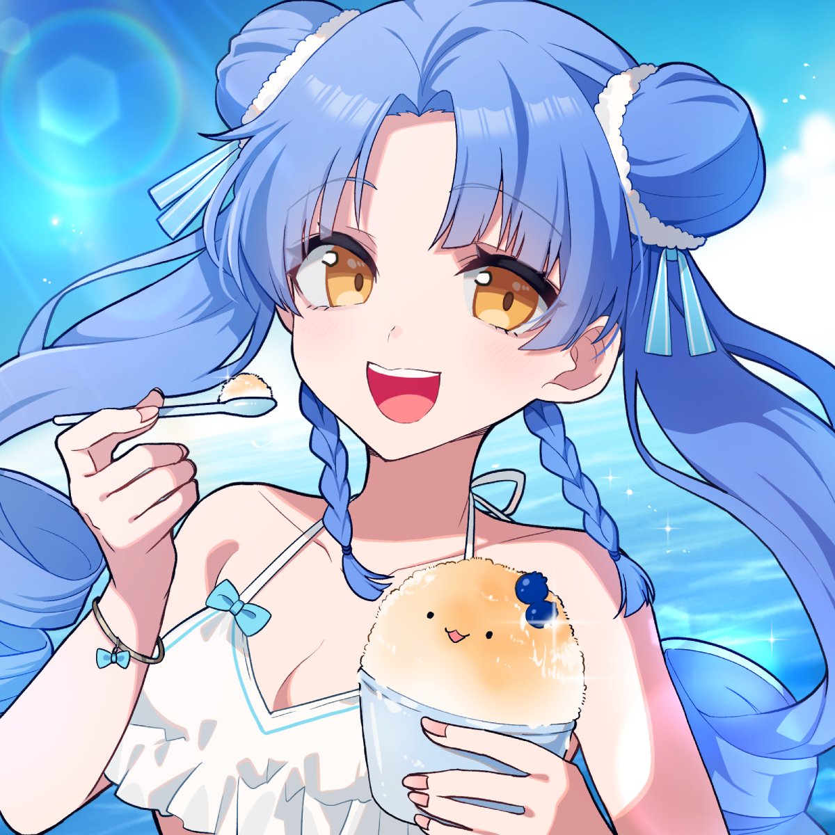 今日もあついな〜😌🫐🍧₊˚✧ .