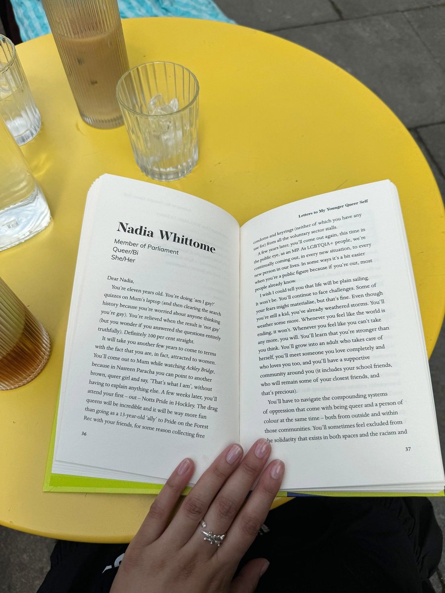 NadiaWhittomeMP's tweet image. I was honoured to be asked by Daniel Harding to contribute to his book with a letter to my younger queer self!
I was apprehensive initially because I hadn’t written anything so personal before, but it was healing and fun 🫶🏽
A privilege to be amongst fantastic contributors.