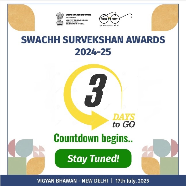 GHMCOnline's tweet image. 🗓️The countdown to the #SwachhSurvekshan2025 Awards has begun!
GHMC is committed to making Hyderabad shine. ✨
Let’s gear up and stay united in our journey toward a cleaner, greener, and smarter city. 💚
Continue to uphold:
🟢 Waste segregation
🟢 Civic responsibility
🟢 Zero…