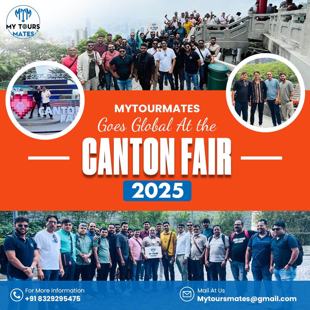 mytoursmates's tweet image. 🌏 Ready to take your business global? Join the 138th Canton Fair 2025 with MyToursMates! 💼 
 #ExportImport #BusinessTrip #TravelToChina #InternationalBusiness #B2BTour #MTMBusinessTour #BusinessExpansion #TravelForTrade #China2025 #BusinessGoals #TourWithMTM