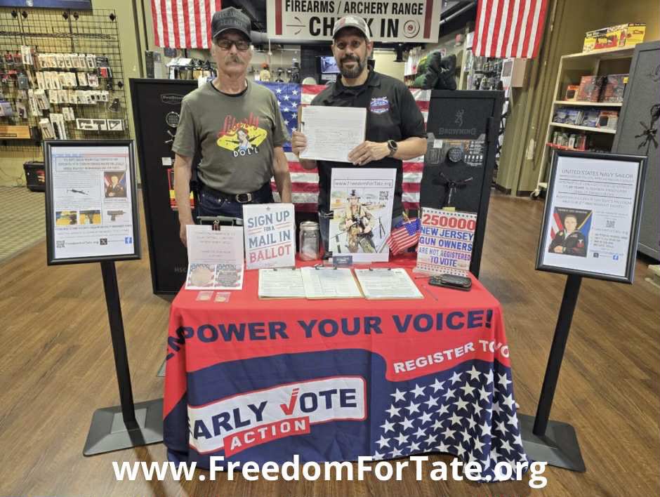 FreedomForTate's tweet image. Thank you to The Heritage Guild Gun Range for opening your doors and allowing us to advocate for Tate’s freedom and raise awareness about the grave miscarriage of justice he’s endured.
To everyone who helped make this event possible—and to all who showed up to support—we are…