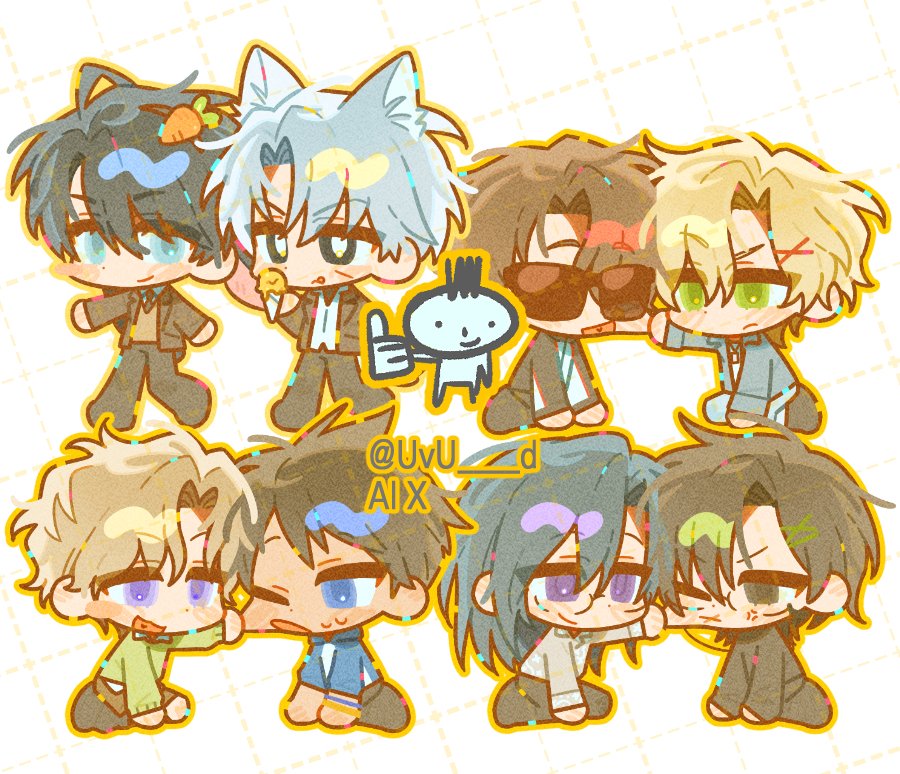 UvU____d's tweet image. 최근 작업물이에요🧡💙