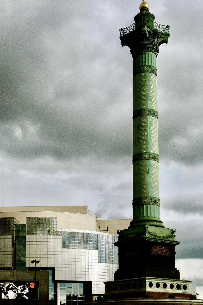 Place de la Bastille, Paris, the site of the fortress that was stormed by the crowd on 14 July 1789, the event that launched the French Revolution. 

Wishing friends in France a happy #BastilleDay!