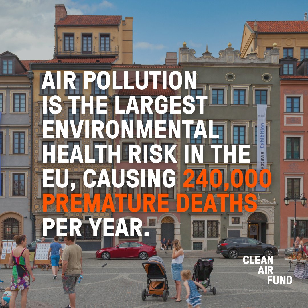 CleanAirFund's tweet image. Over 90% of Europeans still breathe air that fails to meet @WHO guidelines, with disastrous results for human & environmental health.
Decisive action can deliver on the EU's 2030 air quality goals & ensure the next generation breathes safer air 👉 bit.ly/4nFBlzV