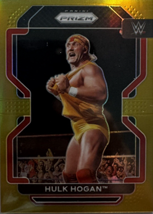 Old or new, Hulk Hogan still rules. 2022 Gold Panini Prizm has jus sold for $6800!