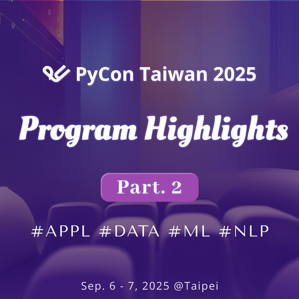 PyConTW's tweet image. ✨ From LLM guardrails &amp;amp; QR code art to Airflow 3 &amp;amp; fashion economics—#PyConTW2025 has it all!

💡 Topic:
🔹 App Dev
📊 Data
🧠 ML
🗣️ NLP

🎟️ Sept 5–7 in Taipei
🔗 lihi.cc/rnaJj/x

#Python #AI #DataScience #MachineLearning #DevTalks #OpenSource #TechConf