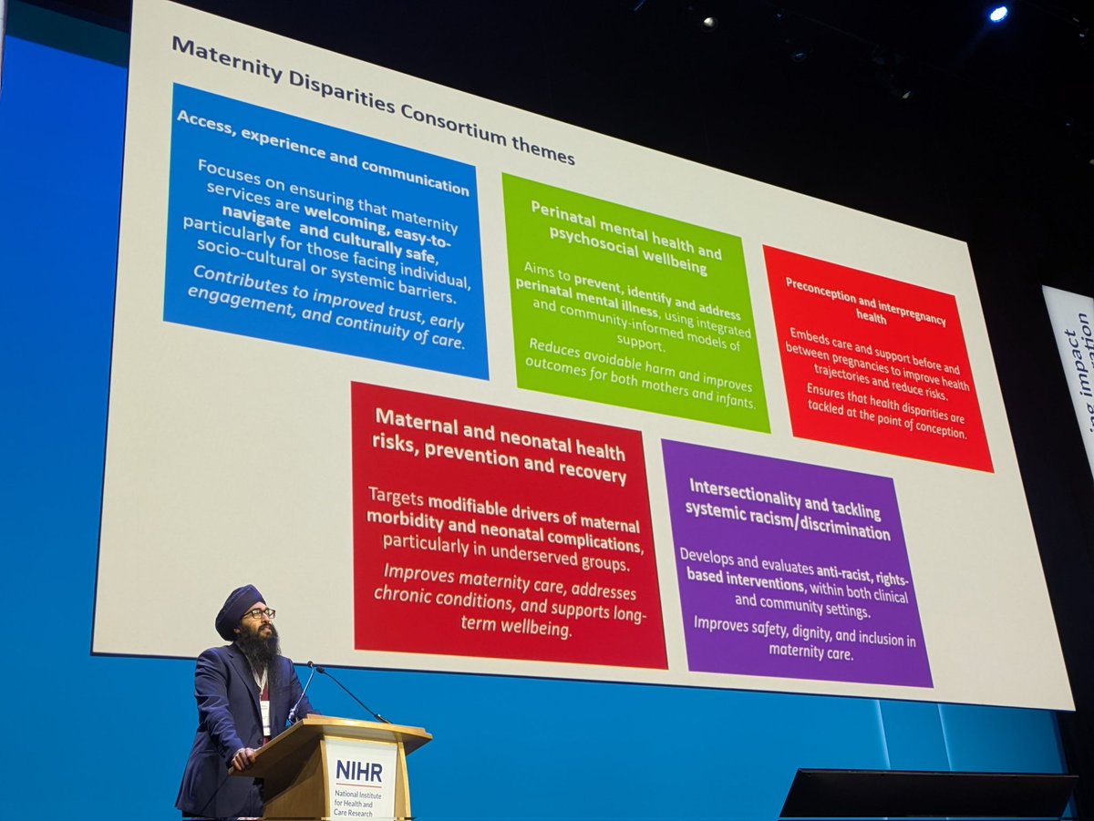 BirminghamBRC's tweet image. More on the importance of collaboration from Prof @JohtChandan (@unibirmingham), this time to address maternal health inequalities: 'Co-produced research, embedded in real world services, can make the difference'.
Key NIHR collaborative work happening in this space.
#CRFBRC25