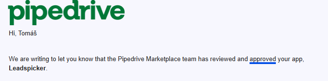 leadspicker's tweet photo. 🚀 Kicking off the week with BIG news!

Leadspicker integration is now officially live on the Pipedrive Marketplace. https://t.co/MvdyWLj4IN