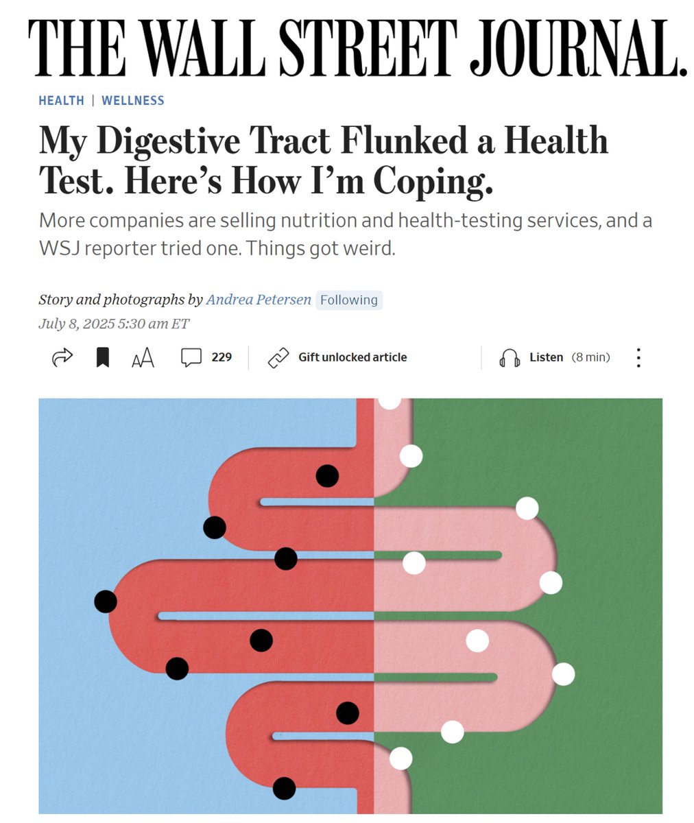 scottisaacsmd's tweet image. It was a privilege to help @andreapetersen as she explored her journey with continuous glucose monitoring for @WSJ. Fluctuations in glucose levels are a normal part life, and using a #CGM can provide meaningful insights into how the foods you eat impact your body. @TheAACE…