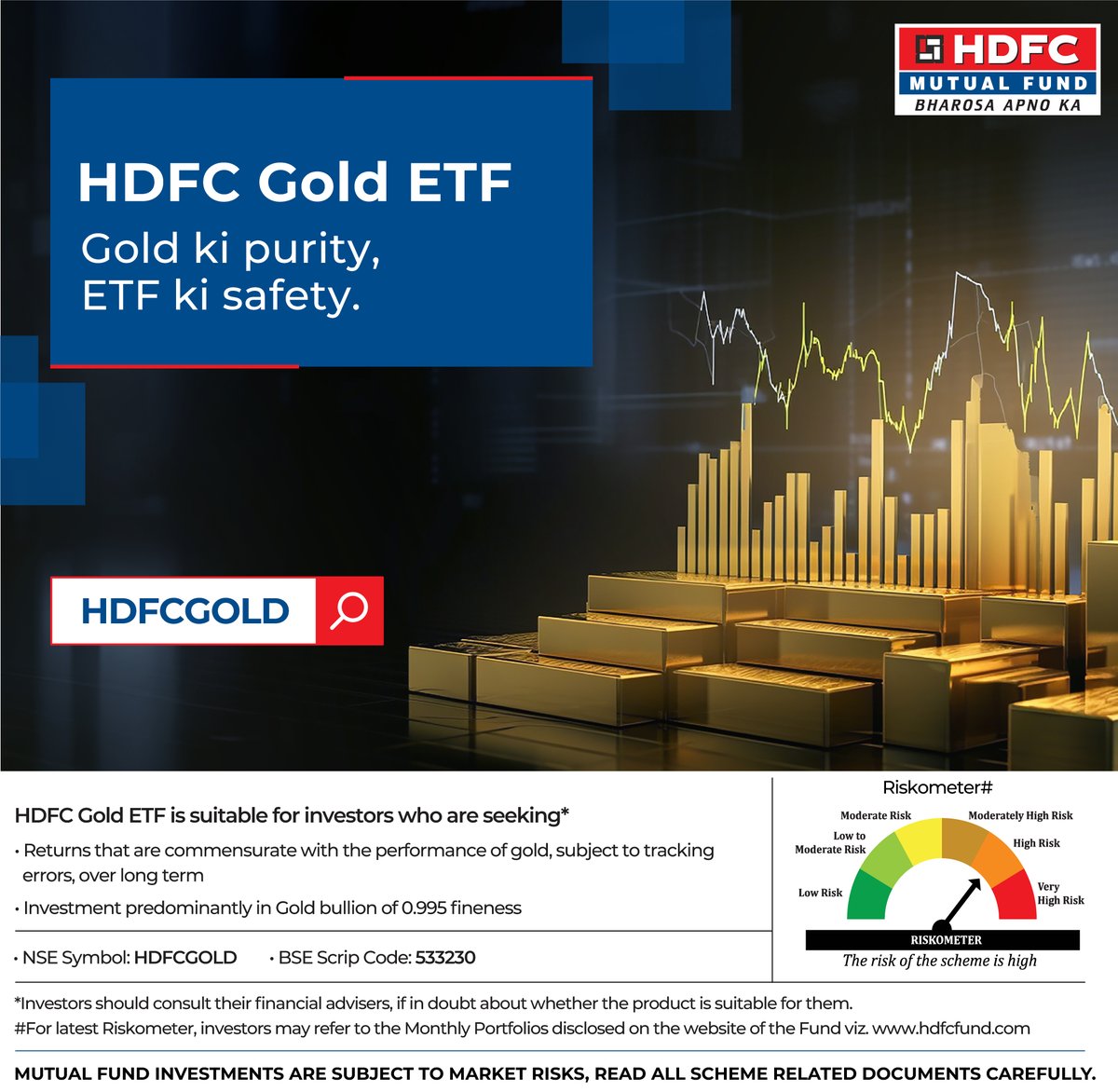 Why just own gold, when you can invest in it smartly? Consider investing in  HDFC Gold ETF: https://t.co/9evpNCLd1q #HDFCGoldETF #hdfcmf