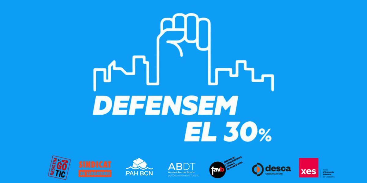 🎉VICTÒRIA🎉 Collboni descarta definitivament reformar la mesura del 30% aquest mandat! 

➡️ Hem salvat el 30%, ara toca aplicar-lo de veritat.

Quatre consideracions de les entitats que vam impulsar la mesura: 🧵