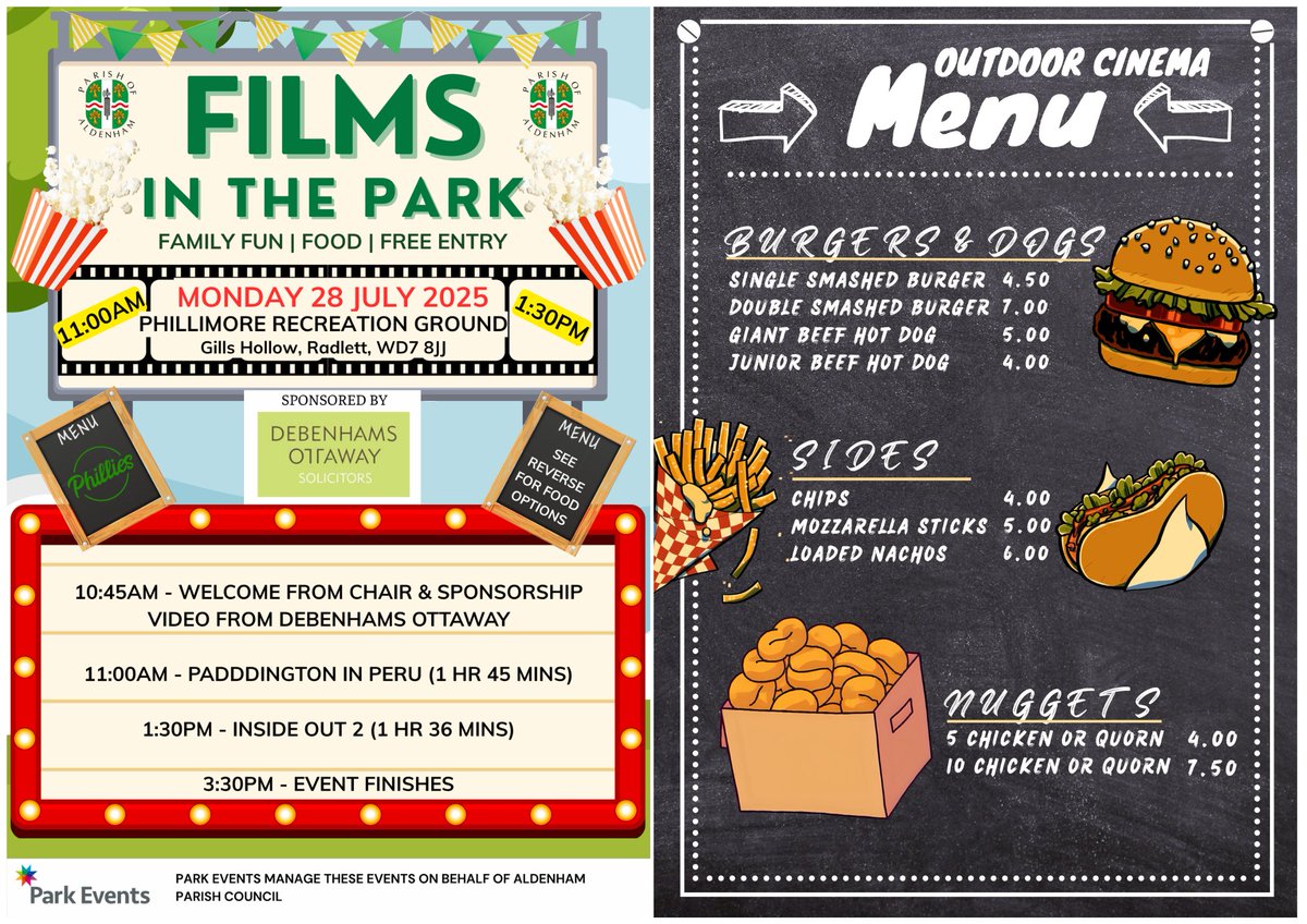 2 WEEKS TO GO!!! 🎬🍿🍦☀️
For more details please click the following link aldenham-pc.gov.uk/films-in-the-p…