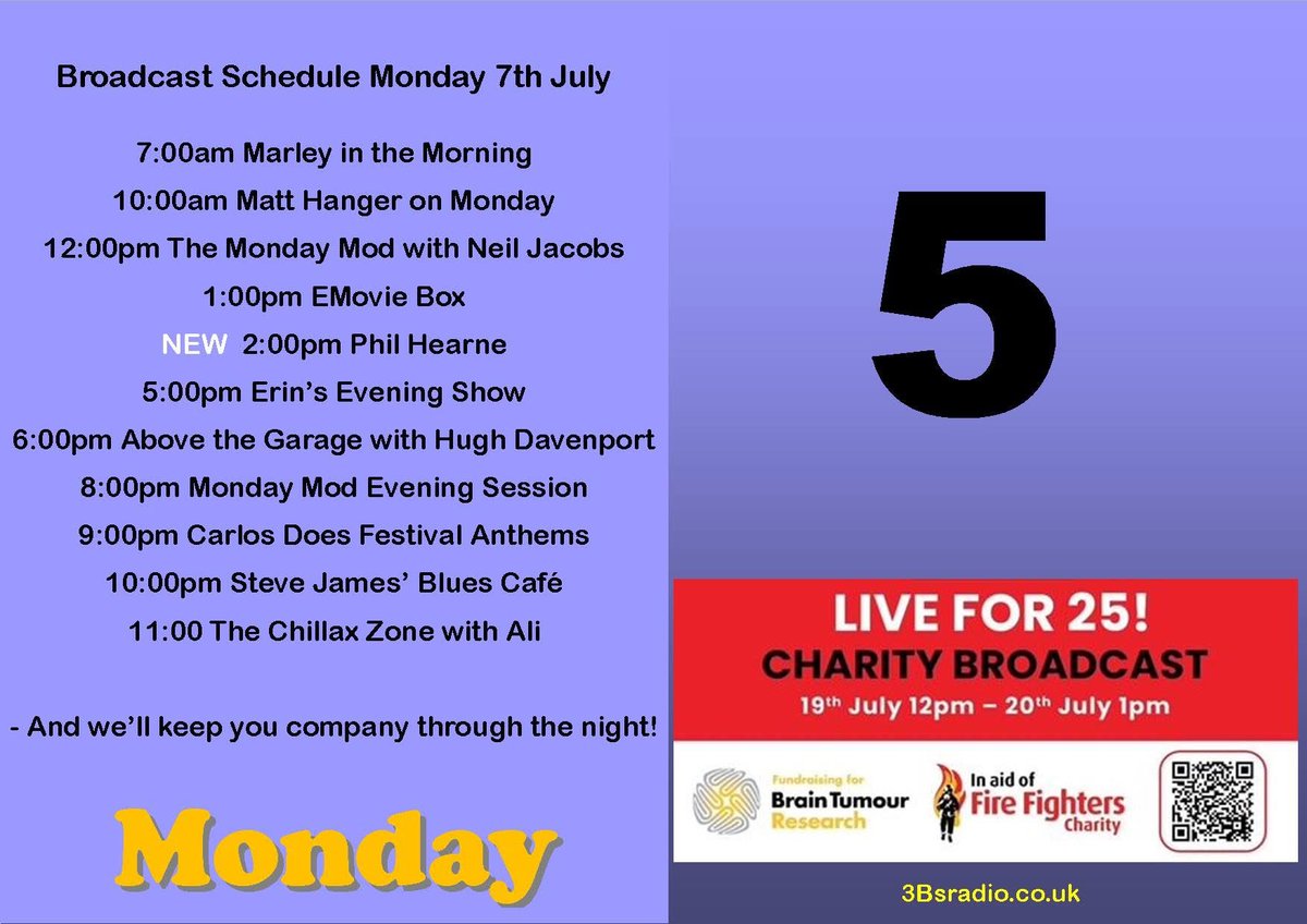 3Bs Radio (@3bsradio) on Twitter photo Support AJ with Live for 25 for two great causes Brain Tumour Research and Fire Fighters Charities
To donate scan the QR code or use
peoplesfundraising.com/fundraising/3b…
<a href="/thebuckinghamfc/">Buckingham Football Club</a> <a href="/WinslowUtdFC/">Winslow Utd FC</a> <a href="/ardleyunitedfc/">Ardley United FC</a> <a href="/BicesterH/">Bicester Heritage</a> <a href="/bicesternews/">Bicester Advertiser</a> Support AJ with Live for 25 for two great causes Brain Tumour Research and Fire Fighters Charities
To donate scan the QR code or use
peoplesfundraising.com/fundraising/3b…
<a href="/thebuckinghamfc/">Buckingham Football Club</a> <a href="/WinslowUtdFC/">Winslow Utd FC</a> <a href="/ardleyunitedfc/">Ardley United FC</a> <a href="/BicesterH/">Bicester Heritage</a> <a href="/bicesternews/">Bicester Advertiser</a>