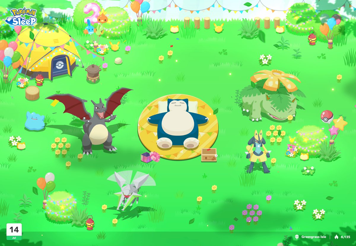 TallyESports's tweet image. Happy Anniversary from some of my favorite shinies! ✨ 

#PokemonSleep2nd