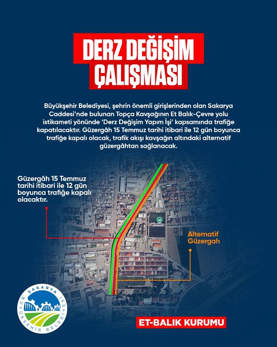 Sakarya’da Karasu Çevre Yolu Derz Yapım Çalışmaları